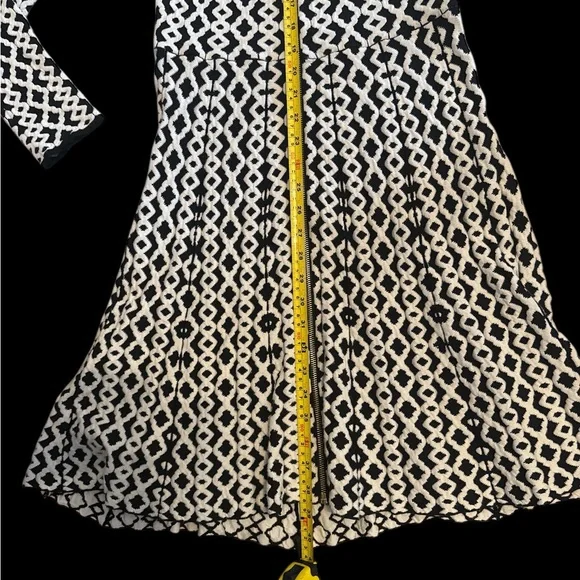 INC International Concepts Monochrome Patterned Zip Dress - Picture 6 of 6